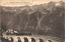Chamonix France Montenvers Railway Aiguilles Rouges Divided Back Postcard c1910 picture