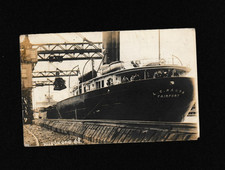 Steamer L C Hanna Fairport 1913 RPPC Postcard Huron Ohio Passengers picture