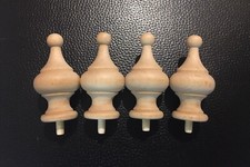 Antique Clock Parts- Finials For Clock ( Set Of 4 ) picture