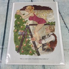 2015 Sexy Adult Cartoon Holiday Tradition Print Ad/Poster Pinup Art Magazine Pg picture