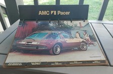 Vintage 1970s AMC PACER DEALER DISPLAY SIGN SHOWROOM ADVERTISING RAMBLER  picture
