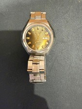 Rare/ Belt Citizen Cosmotron Electromagnetic Temp Type Day Date Gold Dial 3D Ind picture