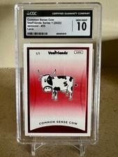 CGC 10 VeeFriends Series 1 2022 1/1 Common Sense Cow #55 Lava 1/1 zerocool picture