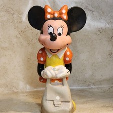 Vintage Minnie mouse Walt DISNEY Rubber figurine toy - 8