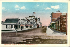 Vintage Postcard 1907-1915 Brighton Avenue, West End, Long Branch, New Jersey picture