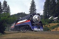 American Freedom Train SP 4449 at Gold Run CA June 75 8.5 x 11 Photo picture