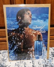 1997 Davidoff Cool Water Cologne Eau de Toilette Vintage Print Ad Man Beach Art picture
