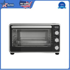 Black + Decker Crisp N Bake Pro 6 Slice Air Fryer Toaster Oven Stainless Steel picture