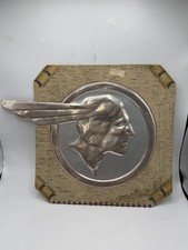 Vintage Original PONTIAC CAR Embossed Foil Over Cardboard Sign picture