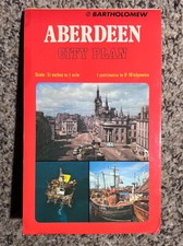 Vintage 1981 Bartholomew Map Of Aberdeen Scotland 3.5 Inch To One Mile 40x34” picture