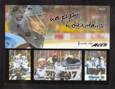 Alaska Aces Happy Holdays Postcard ECHL picture