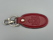 Pakistan Air Force Offcial Leather Keychain in Red color Beautiful and Classic picture