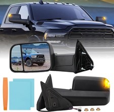 Passenger Side Mirror Compatible with 2009-2018 Dodge Ram 1500,2010-2018 Dodge picture