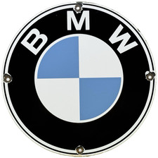 VINTAGE BMW PORCELAIN DEALERSHIP SIGN MOTORCYCLES M SERIES GERMANY picture