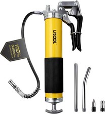 Heavy Duty Grease Gun Kit 7PCS 8000 PSI Pistol Grip 14oz Capacity Lubrication picture