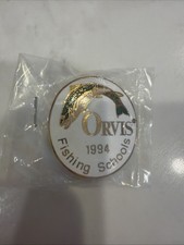 NEW Vintage Orvis Fishing Schools 1994 Enamel Pin picture