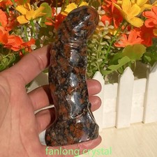 wholesale 4.7in Natural  penis Quartz Crystal Carved Figurines Reiki 1pcs picture