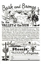1937 Phoenix Arizona: Bask and Bronze Vintage Print Ad picture