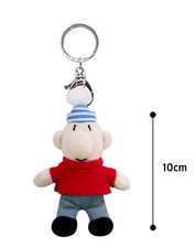 Pat and Mat Official Plush Doll : Mat Red 10cm Key ring Bag charm  Genuine picture