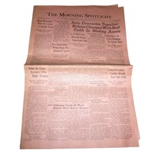 Vintage 1941 The Morning Spotlight Hastings Nebraska Newspaper WWII Chevrolet Ad picture