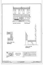 Pittsburgh PA 1930s 313-315 South Fifth Street House HABS Elevation Trim picture