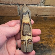 Septarian Point, Polished Tower Display Specimen, Over 4 in, 109 g, L#3 picture