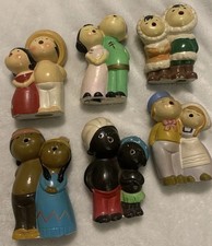 World Gift, Hand Painted Japan, 1958 World Figurines, Fair Souvenir Lot Of 6 picture