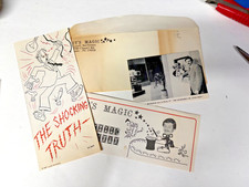 Vintage 1980s Lovell Buchanan Magic Ephemera Lot Shocking Truth WGAL TV Photo picture
