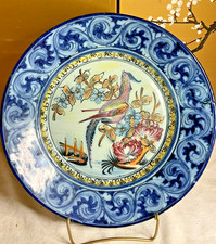 Portuguese Vestal Alcobaca Handpainted Lg Plate approx 13