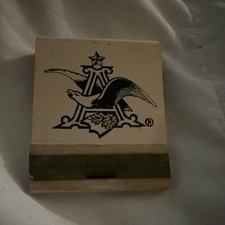 Anheuser-Busch Vintage Matchbook w/ Eagle Logo, Dated 8-12-68 picture