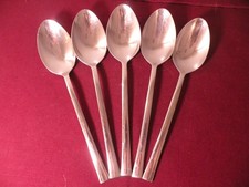 Set Of 5 Oval Soup Spoons JA Henckels Cult Stainless Steel Flatware 7 1/4