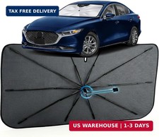 Car Windshield Sun Shade Umbrella for Mazda 3 2014-2026, 1:1 Fit Sunshade | [Ref picture