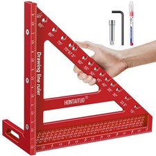 8.5 Inch Large Carpenter Square – Multi-Angle Measuring and Marking & Red picture