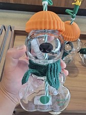 AUTHENTIC Starbucks X Peanuts Snoopy Glass Cold Cup 20oz IN HAND NEW picture