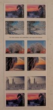 USPS Winter Landscapes Forever Stamps Booklet of 20 Scenic Nature Collectible picture
