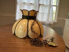 Vintage Glass Hanging Lamp picture