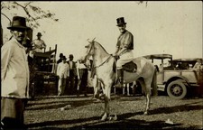 RPPC France? Spain? Beautiful horse antique truck race? Parade? Real photo PC picture