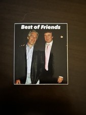 Trump Epstein  Best of Friends Sticker Release The Epstein Files 3x3” Sale picture
