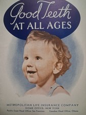 1920s-30s GOOD TEETH Dental MET LIFE Brochure picture