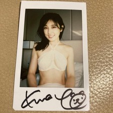 Yoko Kumada Autographed Signed instax photo Cheki Japan picture