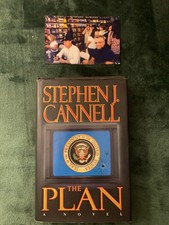 Stephen J Cannell signed book The Plan HCDJ with event photo obtained in person picture
