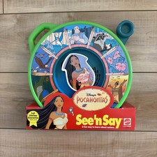 NEW OLD STOCK Disney Vintage Mattel Pocahontas See 'n Say 1995 WORKS Toy picture