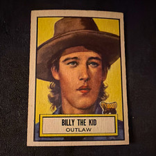 VTG 1955 Topps Look 'n See Men of the West #63 Billy the Kid Trading Card picture