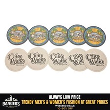 Cabo Wabo Tequila Coasters Set of 10 Blue Yellow Livin It Up Cabo Style 2006 picture