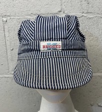 Vintage Train Conductor Hat Sz XS Amalgamated Rugged K Union USA Engineer Cap picture
