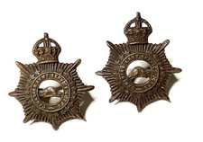 WW1 CEF CASC CANADIAN ARMY SERVICE CORPS OFFICERS COLLAR BADGE 1901 - 1919 picture