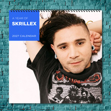Skrillex 2027 Wall Calendar 12 Month Celebrity Photo Fan Collectible picture
