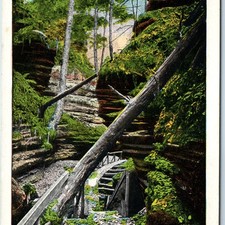 c1910s Witches Gulch Wisconsin Dells WI Postcard H H Bennett EC Kropp Gorge picture