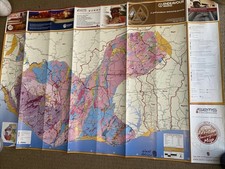 Large Coloured West African Exploration Mining Geological Map 2012 SEMS 100x66cm picture