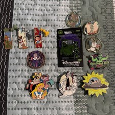 Disney Pin Lot 12 Quantity, No Duplicates, Great for Trading picture